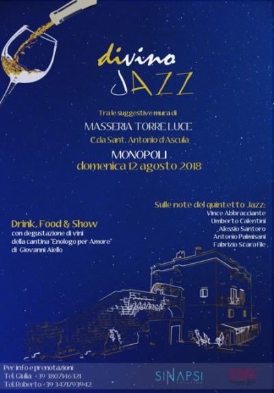 DIVINO JAZZ - 12 Agosto 2018 ore 21.00