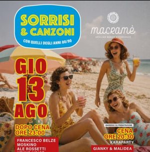 Giovedì Sorrisi e Canzoni @ Macramé